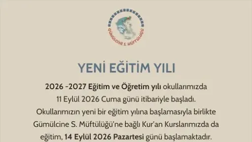 Gümülcine Mufti’s Office welcomes new academic year