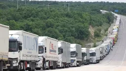 18-kilometer truck queue forms at Bulgaria’s Kapitan Andreevo border crossing