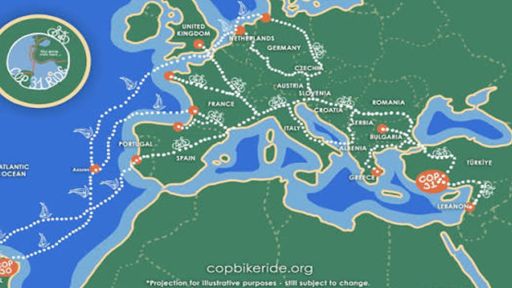 COP31 Bike Ride to reach Gümülcine on October 5