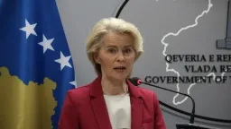 Von der Leyen backs full EU membership path for Kosovo