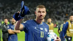 Dzeko bids farewell to Bosnia