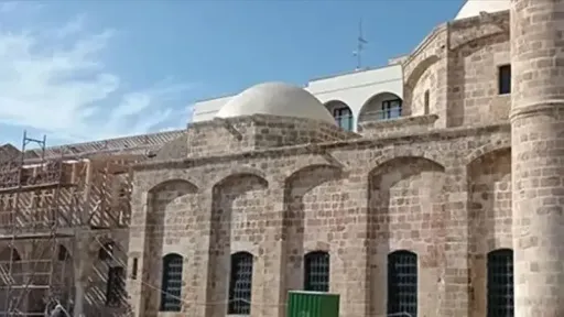 The Cyprus Foundations Administration in Cyprus protests beer festival held at square housing historic mosque
