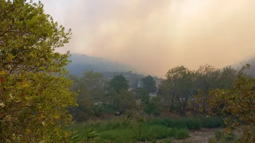 Fire in Ruşanlar (Roussa) left without active front