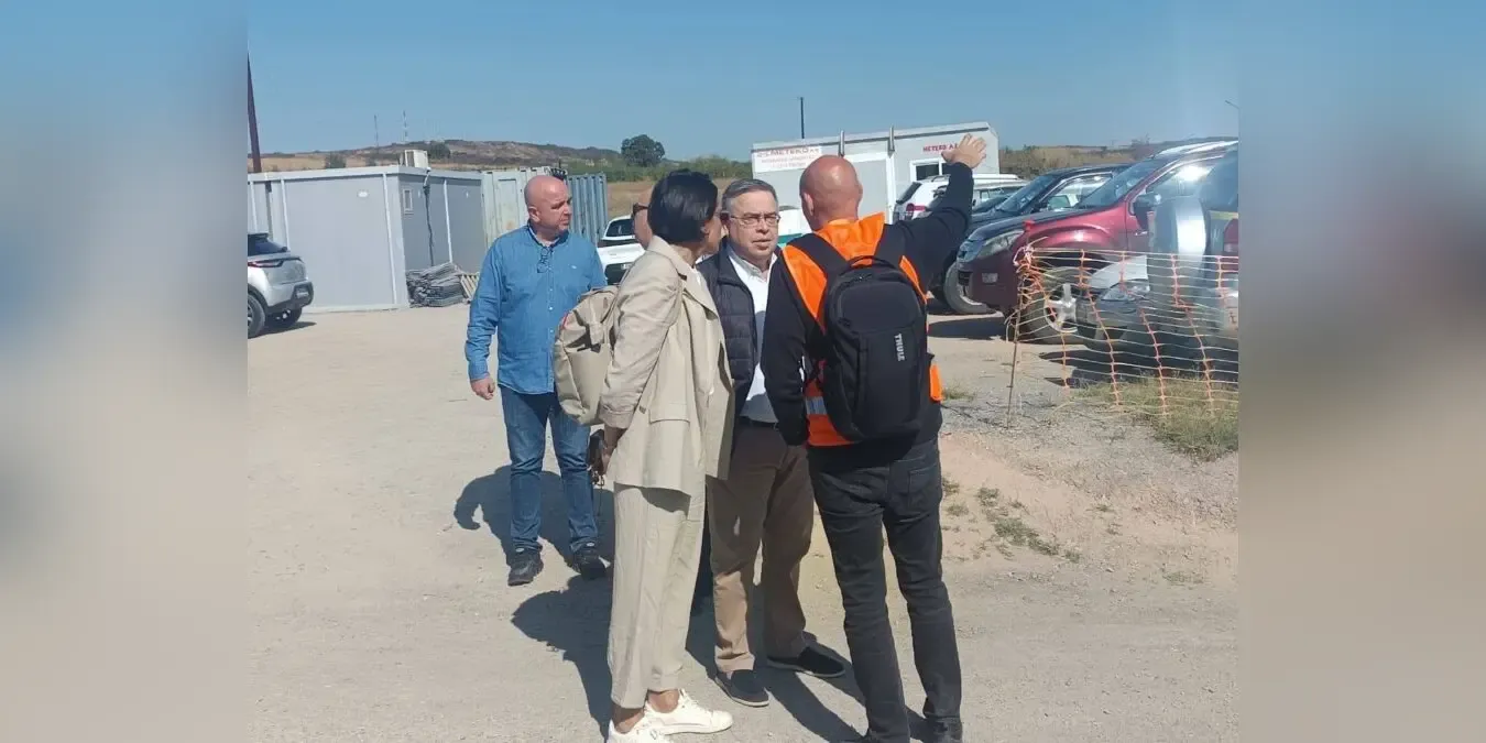 Galamatis inspects Bahçeköy (Kipoi) border crossing upgrade