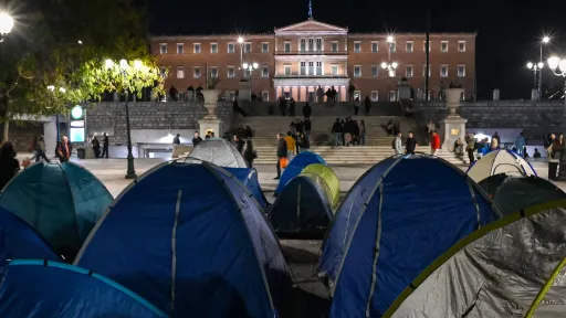 Education protests sweep Greece as students camp outside university in Rodophe