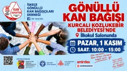 Voluntary blood donation campaign to be held in Kurcalı on 1 November