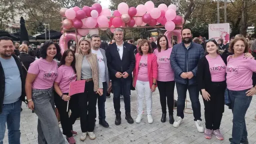 Gümülcine turns pink for 12th annual breast cancer awareness walk