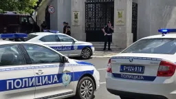 Attacker shot dead after stabbing officer guarding Israeli Embassy in Serbia