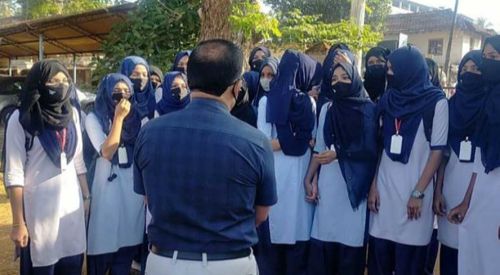 Girls in hijab barred from university prep schools in S. India