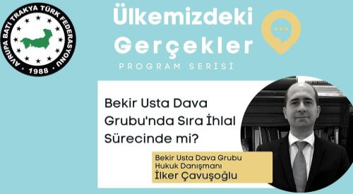 Lawyer Çavuşoğlu to be the next guest of “Facts About Our Country”