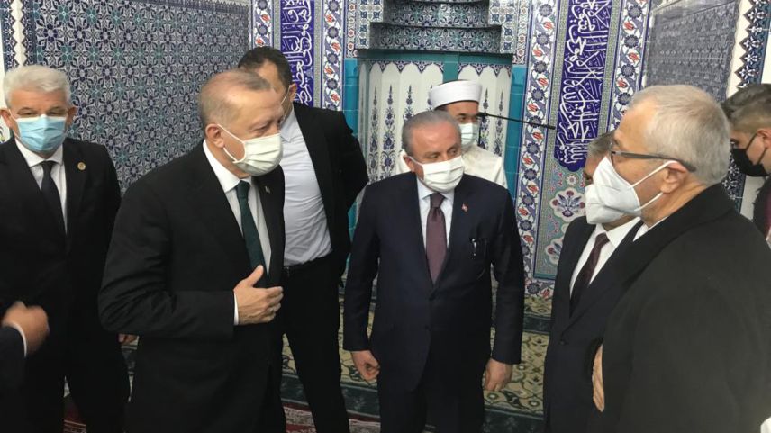 Mufti Şerif meets with Turkish President at the Friday prayer