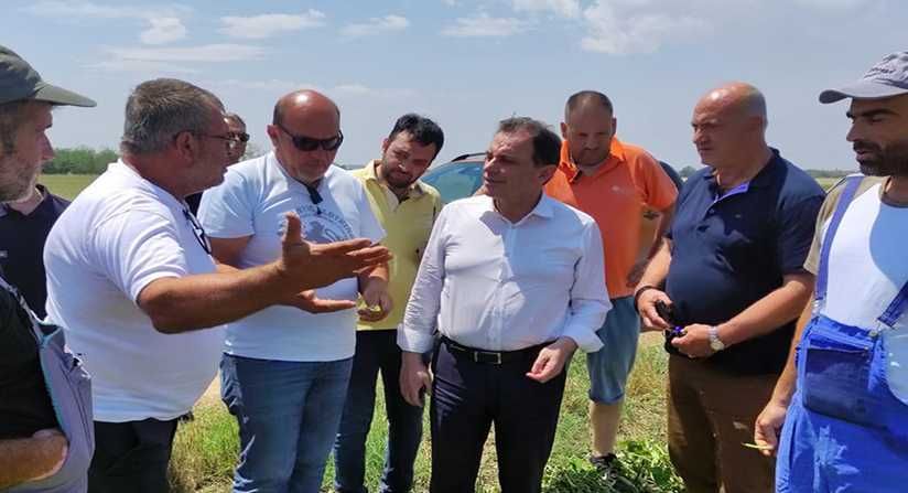 Agriculture Minister visits the disaster-damaged region