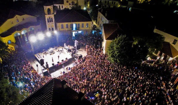 Vitali, Glykeria, Papadopoulou at this year's Old Town Festivities
