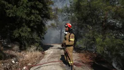Warning of wildfire danger for several localities Monday