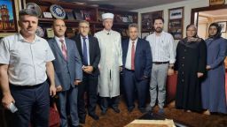 Turkish Consul General Ömeroğlu visited the new Mufti of Xanthi Mustafa Trampa