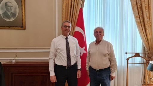 Hacıosman visited Türkiye's Ambassador to Athens Özügergin