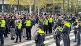 Roterdam police disperse Quran burning rally planned by Islamophobic group Pegida