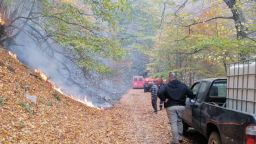 The fire in Rodopi Greece enters 20th day