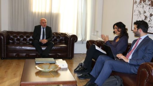 Italian Ambassador Falcinelli pays visit to EMT Region President Metios
