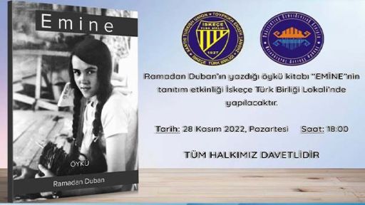Ramadan Duban's new book 'Emine' to be introduced