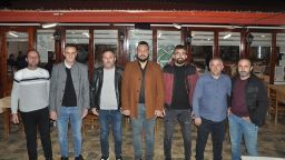 Yahyabeyli football team management and players met at dinner