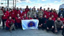 Western Thrace Turks together with Greek Rescue Team in Türkiye