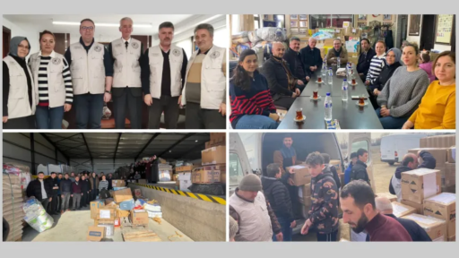 Consul General Ünal and his wife visit the aid centers in Xanthi