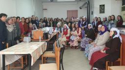 The first of the 'Women's Meetings' held in Mustafaçova