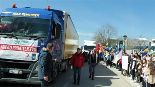 Aid convoy for earthquake victims in Türkiye departs from Bosnia and Herzegovina