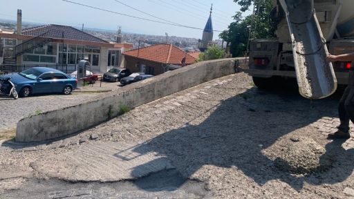Xanthi Municipality launches rapid repair project in Karşımahalle, focusing on roads and infrastructure improvements