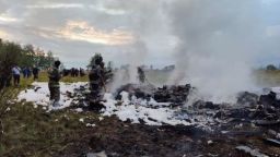 Who was on board Russian jet which crashed with no survivors?