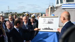 Greece's first Belharra-class frigate presented in France